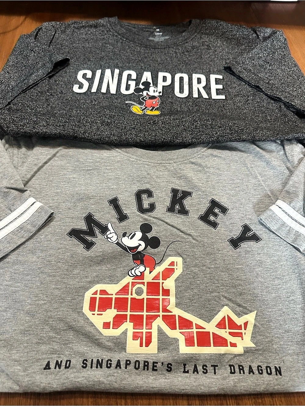 Disney Singapore and Singapore's Last Dragon Mickey Mouse graphic tees Graphic